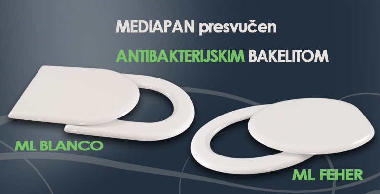 Confort wc daske od mediapana presvučene antibakterijskim bakelitom